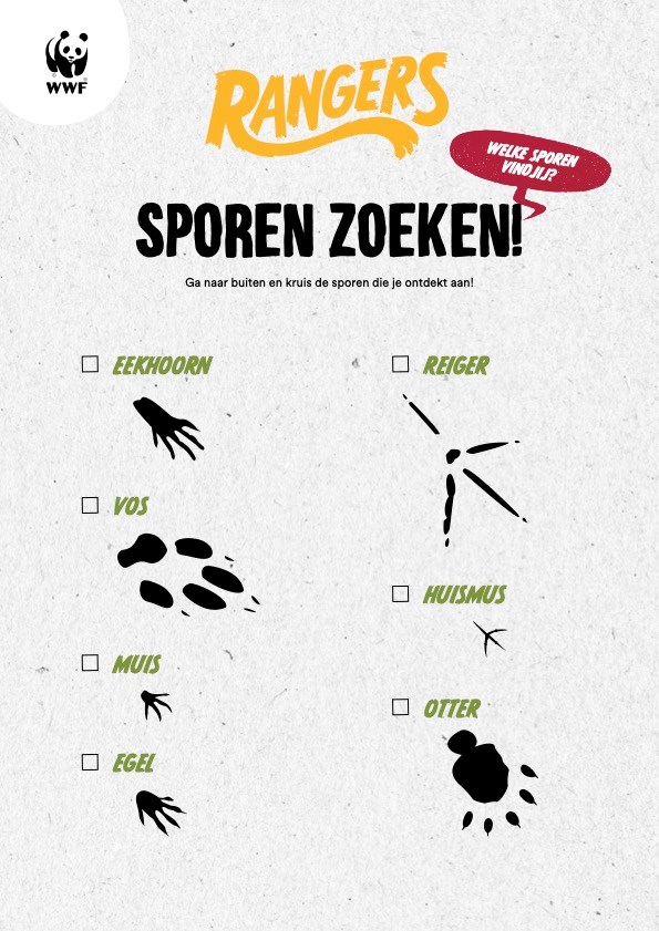 WWF-Rangers sporenzoeker